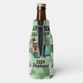 Gepersonaliseerde zomer meisjes reis reizen flesjeskoeler (Fles Achterkant)