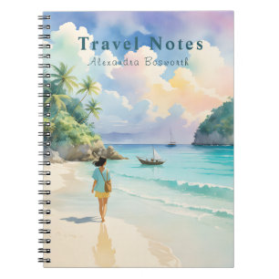 Gepersonaliseerde zomer op het strand Travel Notit Notitieboek