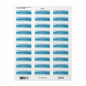 Gepersonaliseerde zomer strand zoet 16 etiket (Full Sheet)
