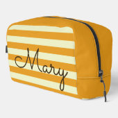 Gepersonaliseerde zomer strepen cosmetische tas (Rechterhoek)