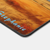 Gepersonaliseerde Zomer Veld Landschap Desk Mat (Hoek)