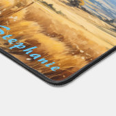 Gepersonaliseerde Zomer Veld Landschap Desk Mat (Hoek)