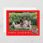 Gepersonaliseerde zomer watermeloen briefkaart (Voorkant / Achterkant)