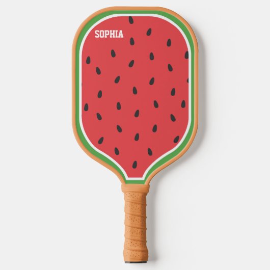 Gepersonaliseerde zomer watermeloen pickleball paddle (Voorkant)