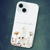 Gepersonaliseerde zomer Wildflower Border Case-Mate iPhone Case