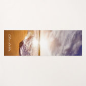 Gepersonaliseerde zomer zonsondergang strand yogamat (Voorkant (horizontaal))