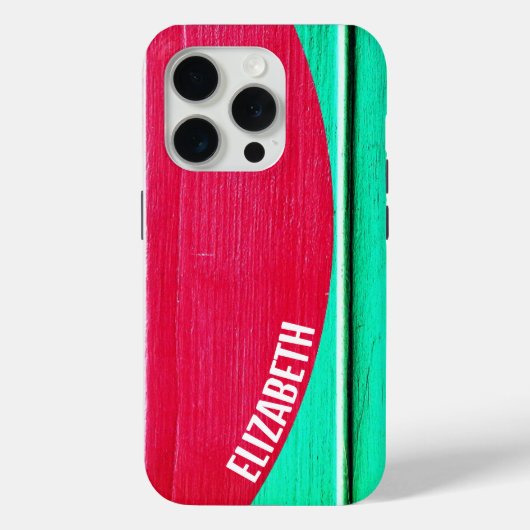 Gepersonaliseerde zomerdek vloerplanken Case-Mate iPhone case (Achterkant)