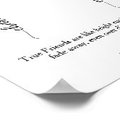 Gepersonaliseerde zonbloemvriendschap Beste vriend Poster (Hoek)