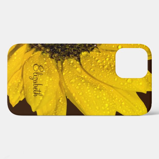 Gepersonaliseerde zonnebloem bloemen Case-Mate iPhone case (Achterkant (horizontaal))