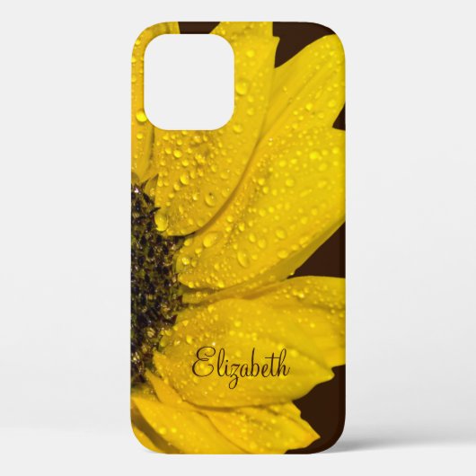 Gepersonaliseerde zonnebloem bloemen Case-Mate iPhone case (Achterkant)