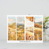 Gepersonaliseerde Zonnebloem Custom Name Bladwijze (Staand voorkant)