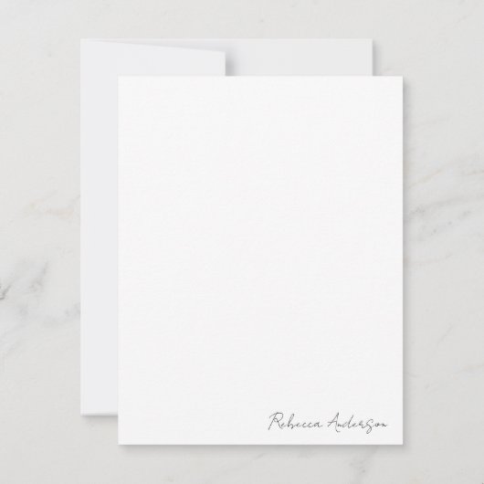 Gepersonaliseerde Zonnebloem Dank u Nota Kaart (Achterkant)