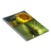 Gepersonaliseerde Zonnebloem en Palm Notitieblok Notitieboek (Rechterzijde)