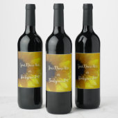 Gepersonaliseerde Zonnebloem Flessenetiketten Wijn Etiket (Flessen)