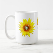 Gepersonaliseerde Zonnebloem Koffie Mok (Naam & in (Links)