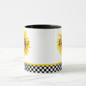 Gepersonaliseerde zonnebloem koffiemok mok (Midden)
