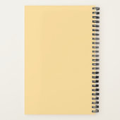 Gepersonaliseerde Zonnebloem Meisje Spiral Notitie Notitieboek (Achterkant)