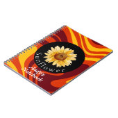 Gepersonaliseerde Zonnebloem natuur collectie Notitieboek (Linkerzijde)