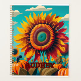 Gepersonaliseerde Zonnebloem Spiraal Planner, Plan Planner
