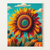 Gepersonaliseerde Zonnebloem Spiraal Planner, Plan Planner (Achterkant)