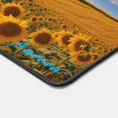 Gepersonaliseerde Zonnebloemenveld en een Barn Des Bureaumat (Hoek)