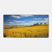 Gepersonaliseerde Zonnebloemenveld en een Barn Des Bureaumat (Voorkant)