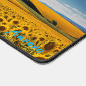 Gepersonaliseerde Zonnebloemenveld en een Barn Des Bureaumat (Hoek)