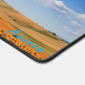 Gepersonaliseerde Zonnebloemenveld en een Barn Des Bureaumat (Hoek)