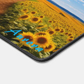 Gepersonaliseerde Zonnebloemenveld en een Barn Des Bureaumat (Hoek)