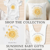 Gepersonaliseerde zonneschijn geboortestatistieken kussen