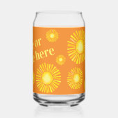 Gepersonaliseerde zonneschijn kan gevormd worden blikvorm glas (Links)