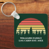Gepersonaliseerde zonnesloggen op het meer van Cab Sleutelhanger (Voorkant)