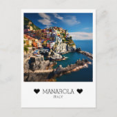 Gepersonaliseerde, zonnige dag in Manarola, Italië Briefkaart (Voorkant)
