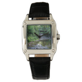 Gepersonaliseerde zonovergoten Serenity Mountain C Horloge