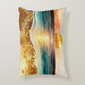 Gepersonaliseerde zonsondergang vakantiewoning Air Accent Kussen (Voorkant(Verticaal))