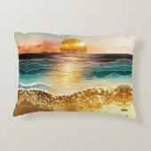 Gepersonaliseerde zonsondergang vakantiewoning Air Accent Kussen (Achterkant)