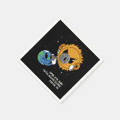 Gepersonaliseerde Zonsverduistering 2025 Fotobom Servet (Hoek)