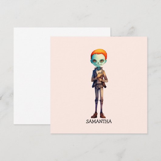 Gepersonaliseerde Zoombie Halloween (Voorkant / Achterkant)