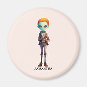 Gepersonaliseerde Zoombie Halloween Magneet (Voorkant)