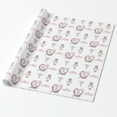 Gepersonaliseerde zurenGift Wrap Cadeaupapier (Uitgerold)