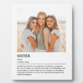 Gepersonaliseerde zuster definitie citaat Wall Art Fotoplaat (Voorkant)