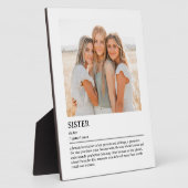 Gepersonaliseerde zuster definitie citaat Wall Art Fotoplaat (Zijkant)