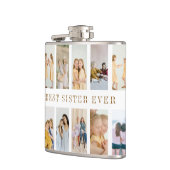 Gepersonaliseerde zusterkolf | Aangepaste foto's Heupfles (Links)