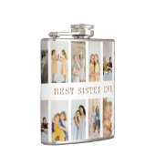 Gepersonaliseerde zusterkolf | Aangepaste foto's Heupfles (Rechts)