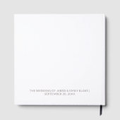 Gepersonaliseerde Zwaan bruiloft gastenboek (Achterkant)