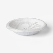 Gepersonaliseerde Zwaan bruiloft Papieren Kommen (Gebogen)