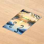 Gepersonaliseerde Zwaan paar uitnodiging (Laagn)