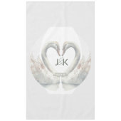 gepersonaliseerde zwaan tafelkleed (Voorkant)