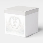 Gepersonaliseerde Zwaan Wedding Favoriete Boxen Bedankdoosjes (Voorkant Zijde)
