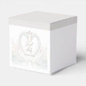 Gepersonaliseerde Zwaan Wedding Favoriete Boxen Bedankdoosjes (Achterkant)